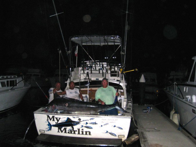My Marlin fishing Charter 500 lb Black Marlin